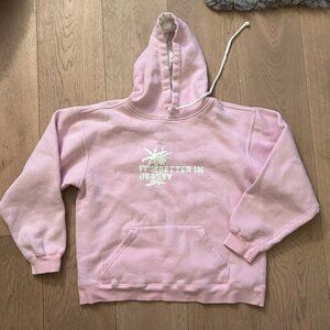 Pink New Jersey Hoodie